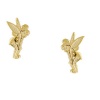 Disney Tinkerbelle Gold Over Sterling Silver Stud Earrings