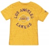 Los Angeles Lakers Gold Adidas Originals Navigating The Logo Tri-Blend T-Shirt
