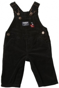 OshKosh B'gosh Flower Overalls - Black-Black-6 Months