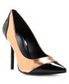 Shiny and sophisticated. Kelsi's Charlie pumps put a polished, metallic spin on your favorite out-on-the-town outfits.