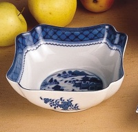 BLUE CANTON SM SQUARE BOWL 6.5 BLUE CANTON SM SQUARE BOWL 6.5