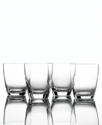 Simply timeless, this set of Tuscany double-old fashioned drinking glasses has a design that's equally suited for weekend brunch and cocktail parties. Clean lines in brilliant glass complement everything you bring to the table. Simply timeless, this set of Tuscany double-old fashioned drinking glasses has a design that's equally suited for weekend brunch and cocktail parties. Clean lines in brilliant glass complement everything you bring to the table.