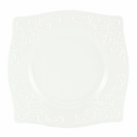 Lenox Opal Innocence Carved 9-Inch Square Accent Plate Lenox Opal Innocence Carved 9-Inch Square Accent Plate