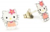 Hello Kitty Girl's Sterling Silver Enamel Stud Earrings and Gift Box