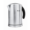 This sleek, fast-boiling electric kettle is cordless for easy pouring and carrying, making it a natural for the modern kitchen. Its housing is hand-brushed stainless steel that has been triple-pressed for a refined finish and added durability.