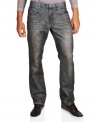 Classic and comfortable, these  Marc Ecko Cut & Sew jeans are sure to become your new favorite pair.