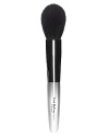 Trishs bronzing brush is shaped to diffuse bronzer evenly over the face for anaturally sun-kissed look. * Handcrafted for exquisite quality and durability * Precision-cut for technically perfect results * Brass ferrulesRoll the brush into bronzer. Tap off excess and test the color on the back of your hand to ensure you have the desired amount of pigment. Using the side of the brush, sweep color in a C shape from the widows peak, along the hairline and to the apple of the cheek. Blend your makeup to perfection.