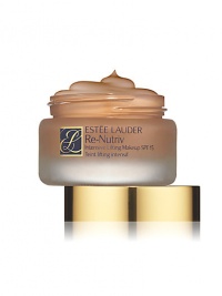 ReNutriv Intensive Lifting Makeup provides the perfect finish for your ReNutriv skincare, complementing and enhancing your newly lifted look. It's a luscious whipped gel creme that visibly firms and tones skin to add lift and spring.Exceptionally emollient formula gives skin an immediate boost. Feels light as air, gives a smooth finish as it minimizes the appearance of lines and wrinkles. Custom-designed package includes an elegant portable compact and applicator spoon. 1.1 oz. ReNutriv Intensive Lifting Makeup provides the perfect finish for your ReNutriv skincare, complementing and enhancing your newly lifted look. It's a luscious whipped gel creme that visibly firms and tones skin to add lift and spring.Exceptionally emollient formula gives skin an immediate boost. Feels light as air, gives a smooth finish as it minimizes the appearance of lines and wrinkles. Custom-designed package includes an elegant portable compact and applicator spoon. 1.1 oz.