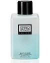 This gentle makeup remover Removes eye and lip makeup. Oil loosens makeup and water cleanses to dissolve cosmetics completely. Conditions and calms under-eye puffiness. 6.8 oz. 