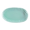 Vietri Incanto Aqua Curl Small Oval Platter 12.25 in L, 7 in W (Set of 2)