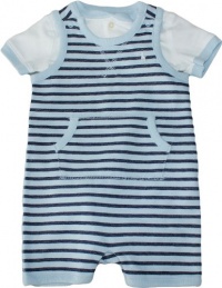 Ralph Lauren Layette Boy's Striped Shortall Set (6 Month, Cold Springs) Ralph Lauren Layette Boy's Striped Shortall Set (6 Month, Cold Springs)