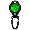 Dakota Watches 7544-8 UV/Temp Sensor Clip, Black Bezel, Carabineer Clip