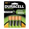 Duracell Rechargeable AA Batteries 4 Count (Packaging May Vary)