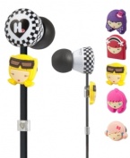 With colorful, interchangeable faces, these earbuds from Harajuku Lovers let you take Love, Angel, Music, Baby wherever you go.