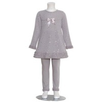 Rare Editions Little Girls 6X Grey Christmas Sweater Leggings Outfit Rare Editions Little Girls 6X Grey Christmas Sweater Leggings Outfit