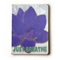 Just Breathe 12x16 Artistic Bamboo Sign by Lisa Weedn Just Breathe 12x16 Artistic Bamboo Sign by Lisa Weedn