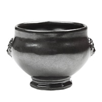 Give hearty soups beautiful presentation in this sturdy, pewter-finished stoneware bowl from Juliska.