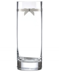 It's all in the details with the Grace Avenue vase from kate spade new york. A sweet pewter ribbon adds a preppy, feminine touch to sumptuous clear crystal. It's all in the details with the Grace Avenue vase from kate spade new york. A sweet pewter ribbon adds a preppy, feminine touch to sumptuous clear crystal.