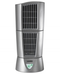 Redefine your office space. A slim 6 fan is the perfect compact solution to breathing fresh air into your work routine without cramping your style. An adjustable tilt head provides powerful oscillation at 3 precision speeds and near-quiet operation. Redefine your office space. A slim 6 fan is the perfect compact solution to breathing fresh air into your work routine without cramping your style. An adjustable tilt head provides powerful oscillation at 3 precision speeds and near-quiet operation.