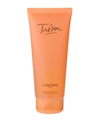 Romantic. Sensual. Emotional. The elegance of rose, muguet and lilac. The sparkle of apricot blossom. A glorious golden coral, so every drop opens like petals on the skin. Experience this rich-foaming body gel that cleanses gently and beautifully. Leaves skin with a delicate aura of Trésor. Romantic. Sensual. Emotional. The elegance of rose, muguet and lilac. The sparkle of apricot blossom. A glorious golden coral, so every drop opens like petals on the skin. Experience this rich-foaming body gel that cleanses gently and beautifully. Leaves skin with a delicate aura of Trésor.