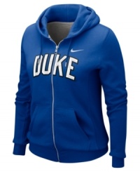 Spread the spirit and cheer on your favorite team with this NCAA Duke Blue Devils hoodie from Nike. Spread the spirit and cheer on your favorite team with this NCAA Duke Blue Devils hoodie from Nike.