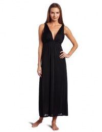 Natori Women's Aphrodite V-Neck Gown, Black, XX-Large Natori Women's Aphrodite V-Neck Gown, Black, XX-Large