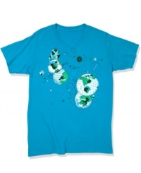 Universal language. Your cool, casual style will be instantly understood in any city when you're sporting this vibrant graphic t-shirt from American Rag. Universal language. Your cool, casual style will be instantly understood in any city when you're sporting this vibrant graphic t-shirt from American Rag.