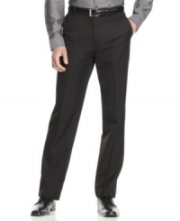 Upgrade your professional look with these modern, slim-fit pants from Calvin Klein. Upgrade your professional look with these modern, slim-fit pants from Calvin Klein.
