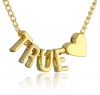 BCBGeneration Gold tone True Love Mini Affirmation Necklace