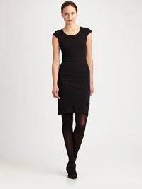 The perfect wear-everywhere shift, impeccably tailored for a flawless, body-skimming fit.Jewel necklineCap sleevesPrincess seamsConcealed back zipAbout 25 from natural waist42% wool/42% acrylic/16% polyamideDry cleanMade in Italy of imported fabricModel shown is 5'10½ (177cm) wearing US size 4. The perfect wear-everywhere shift, impeccably tailored for a flawless, body-skimming fit.Jewel necklineCap sleevesPrincess seamsConcealed back zipAbout 25 from natural waist42% wool/42% acrylic/16% polyamideDry cleanMade in Italy of imported fabricModel shown is 5'10½ (177cm) wearing US size 4.