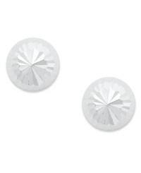 Prismatic polish. A sleek dome shape creates a sophisticated look on Giani Bernini's on-trend stud earrings. Set in sterling silver. Approximate diameter: 1/4 inch. Prismatic polish. A sleek dome shape creates a sophisticated look on Giani Bernini's on-trend stud earrings. Set in sterling silver. Approximate diameter: 1/4 inch.