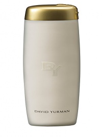 Cleanses and leaves a delicate fragrance with intertwining notes of exotic woods, patchouli, and waterlily. Packaged in a translucent white elongated bottle with a gold flip top cap, accented with the David Yurman signature cable motif. 6.8 oz. 