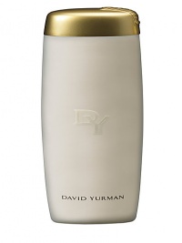 Cleanses and leaves a delicate fragrance with intertwining notes of exotic woods, patchouli, and waterlily. Packaged in a translucent white elongated bottle with a gold flip top cap, accented with the David Yurman signature cable motif. 6.8 oz. Cleanses and leaves a delicate fragrance with intertwining notes of exotic woods, patchouli, and waterlily. Packaged in a translucent white elongated bottle with a gold flip top cap, accented with the David Yurman signature cable motif. 6.8 oz.