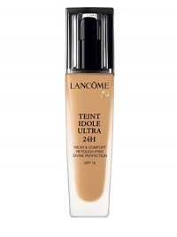 Wear and comfort. Retouch-free. Divine perfection. SPF 15 sunscreen. 24-hour wear for divine, lasting perfection. Following 8 years of research, Lancôme unveils its first 24-hour wear foundation for lasting perfection. With its new EternalSoft technology, Teint Idole Ultra 24H defeats all challenges. Complexion stays perfectly flawless and unified. Never cakey. In perfect affinity with the skin, Teint Idole Ultra 24H is irresistibly comfortable. Wear and comfort. Retouch-free. Divine perfection. SPF 15 sunscreen. 24-hour wear for divine, lasting perfection. Following 8 years of research, Lancôme unveils its first 24-hour wear foundation for lasting perfection. With its new EternalSoft technology, Teint Idole Ultra 24H defeats all challenges. Complexion stays perfectly flawless and unified. Never cakey. In perfect affinity with the skin, Teint Idole Ultra 24H is irresistibly comfortable.