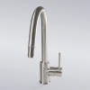 Decor Star TRG01-TB Euro Modern Contemporary 16 Pull Out Spout Kitchen Sink Faucet Brushed Nickel