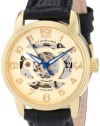 Stuhrling Original Women's 107EL.113531 Classic Oracle Gold Tone Automatic Skeleton Gold Tone Watch