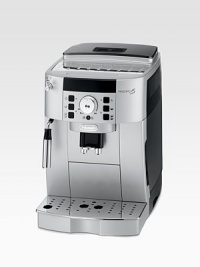 This compact automatic espresso machine includes all of the features of a full-size machine, but in a smaller, more convenient size. It's never been easier to create authentic Italian drinks...this machine does all the work for you. Maintains ideal temperature for brewing with the instant reheat functionPreheat your cups for best results by using the integrated cup warmerAlways know when it's time to clean the machine with the decalcification indicatorRemovable 6-oz. This compact automatic espresso machine includes all of the features of a full-size machine, but in a smaller, more convenient size. It's never been easier to create authentic Italian drinks...this machine does all the work for you. Maintains ideal temperature for brewing with the instant reheat functionPreheat your cups for best results by using the integrated cup warmerAlways know when it's time to clean the machine with the decalcification indicatorRemovable 6-oz.