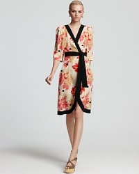 Sonia Rykiel Dress - Short Sleeve Printed Wrap Dress Sonia Rykiel Dress - Short Sleeve Printed Wrap Dress