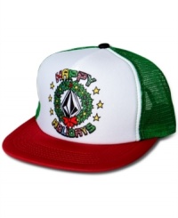 Keep on truckin' with this classic street-ready mesh hat from Volcom. Keep on truckin' with this classic street-ready mesh hat from Volcom.