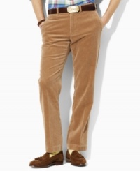 Rendered in lightweight, authentic corduroy, the classic-fitting Preston pant is tailored with a relaxed, straight leg, flat front and classic rise for the ultimate in iconic style. Rendered in lightweight, authentic corduroy, the classic-fitting Preston pant is tailored with a relaxed, straight leg, flat front and classic rise for the ultimate in iconic style.