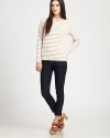 Delicate sailor stripes lend a touch of Parisian-chic to this soft cotton top.BoatneckLong sleevesPullover styleAbout 23 from shoulder to hemCottonMachine washImportedModel shown is 5'9 (175cm) wearing US size Small.
