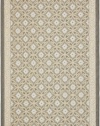 Area Rug 6x9 Rectangle Transitional Anthracite - Light Grey Color - Safavieh Courtyard Rug from RugPal