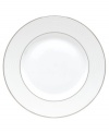 Modern yet timeless, this fine china dinnerware from Lenox is sure to satisfy the style-hungry host. Simply dressed in cream and white stripes and finished with a polished platinum trim, Opal Innocence Stripe dinner plates create an ultra-chic setting to enjoy celebratory meals.