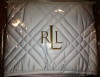 RALPH LAUREN Pale Blue REGENT 600tc QUILTED EURO EUROPEAN PILLOW SHAM