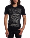 Affliction Men's Lost Souls Moto Paneled V-Neck Tee