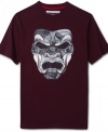 A cool mask graphic decorates the front of this comfortable Sean John crew neck tee.