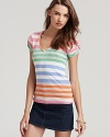 Celebrate sunny-season style with this vividly striped Splendid tee.