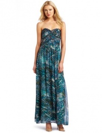 laundry BY SHELLI SEGAL Women's Strapless Twist Gown, Ink Blot Multi, 2 laundry BY SHELLI SEGAL Women's Strapless Twist Gown, Ink Blot Multi, 2