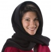 Janska Hooded Scarf, Black, OS