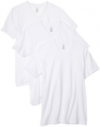 Calvin Klein Men's Basic V-Neck T-Shirt, White, Large , 3-Pack